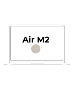 Apple Macbook Air 13.6"/ M2 8-Core CPU/ 8GB/ 256GB SSD/ 8-Core GPU/ Blanco Estrella