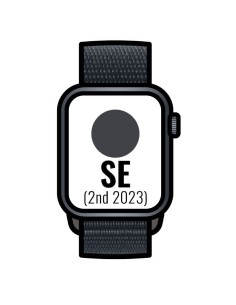 Apple Watch SE 2 Gen 2023/ GPS/ 40mm/ Caja de Aluminio Medianoche/ Correa Deportiva Loop Medianoche