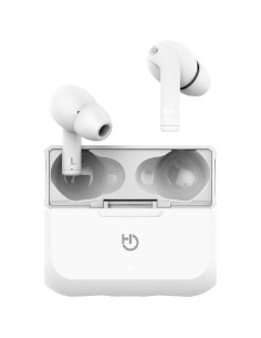 Auriculares Bluetooth Hiditec Fenix TWS con estuche de carga/ Autonomía 6h/ Blancos
