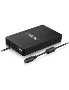 Cargador de Portátil Leotec Ultraslim/ 90W/ Automático/ 12 Conectores/ Voltaje 15-20V/ 1 USB