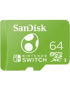 Tarjeta de Memoria SanDisk Nintendo Switch 64GB microSD XC UHS-I/ Clase 10/ 100MBs
