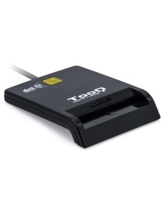 Lector de DNI TooQ TQR-211B/ USB Tipo-C/ Negro