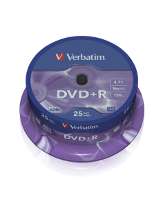 DVD+R Verbatim Advanced AZO 16X/ Tarrina-25uds