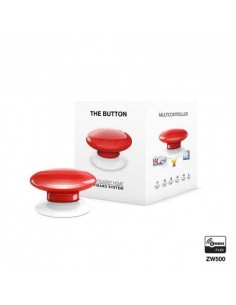 Botón de acción Zwave Plus Fibaro Button Rojo