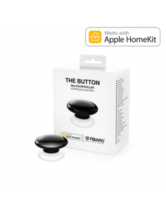 Botón de acción Fibaro Button Negro. Versión HOME KIT Apple Bluetooth