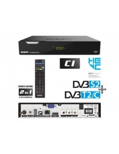 Receptor SAT (S2)+ TDT (T2)+ Cable, FULL HD, H.265, 1 Lector tarjetas, Wif USB integrado
