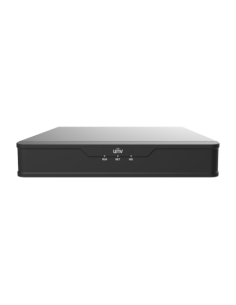 NVR 4ch IP PoE hasta 8Mpx, 80Mbps, H.265+, 1 HDD