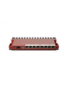 Routerboard 2 Core a 800Mhz, 512MB RAM, x8 puertos Gb, x1SFP (comptaible con 2.5Gb). Level 5 para RACK