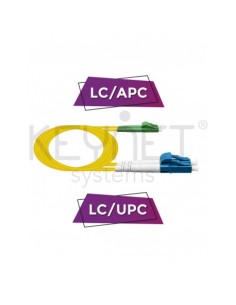 Latiguillo DX LC/APC - LC/UPC, G657A2, SM, 1.9mm, LSZH-FR, 1mts